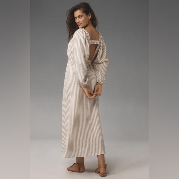Anthropologie Dresses & Skirts - By Anthropologie Femme Linen Stripe Kaftan